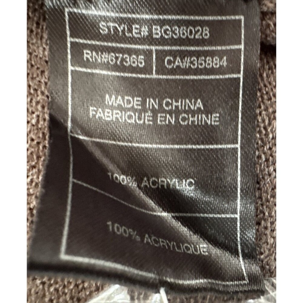 BB Dakota Womens Sweater Capelet Turtleneck Small Brown Boho Lightweight NEW - Picture 6 of 11